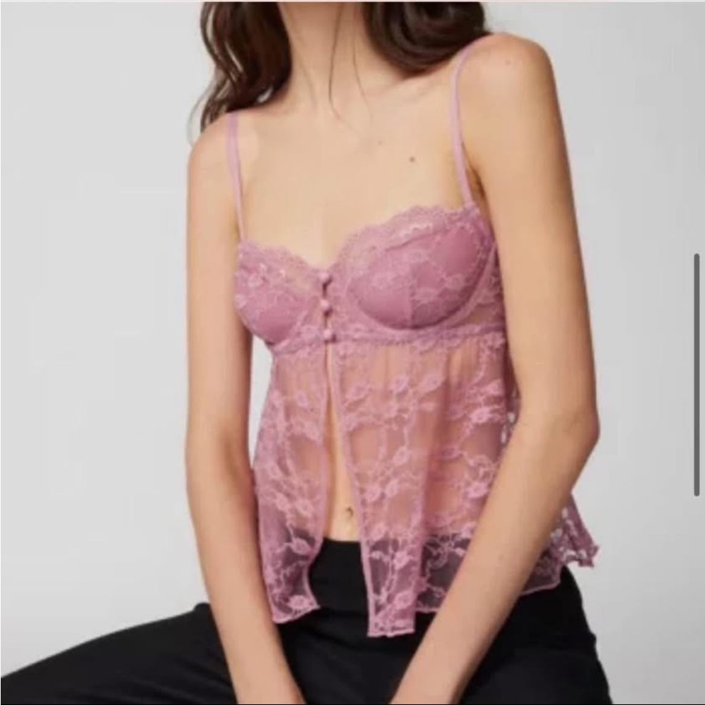 Lace Pink Camisole Top